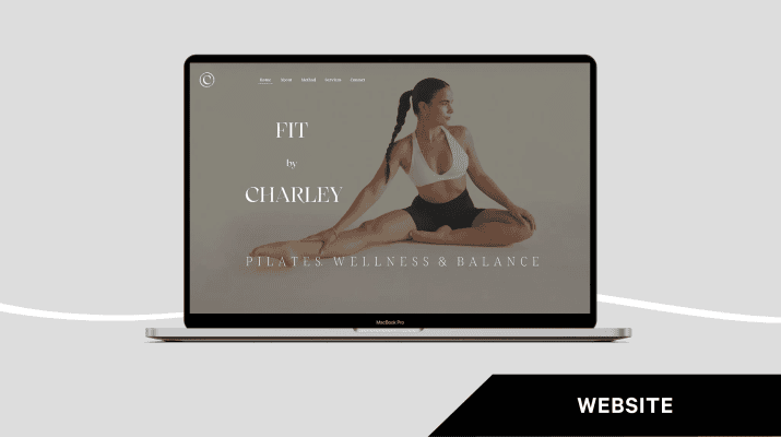 Website design: Fit by Charley