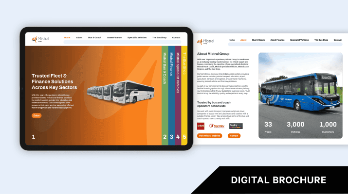 Bespoke marketing brochure: Mistral Group