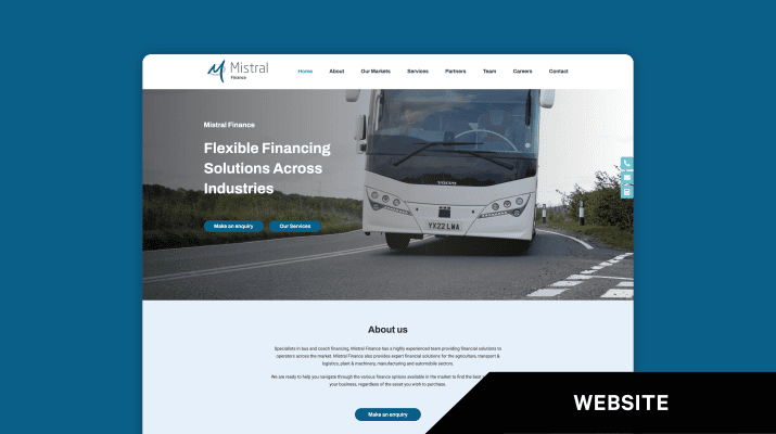 Website design: Mistral Finance