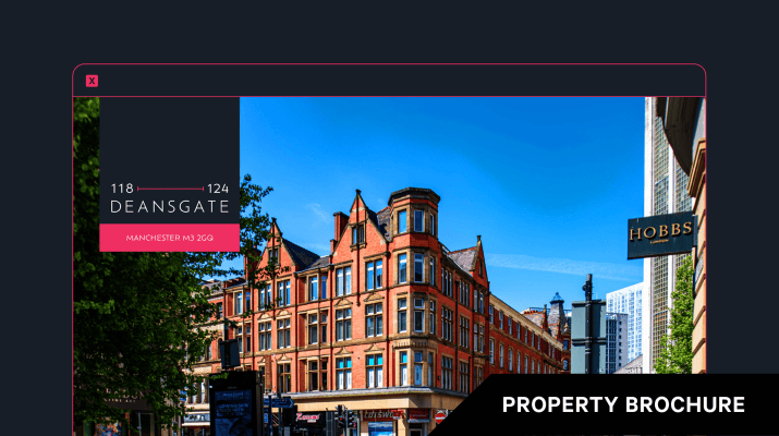 Bespoke Marketing Brochure: 118 - 124 Deansgate, Manchester. 