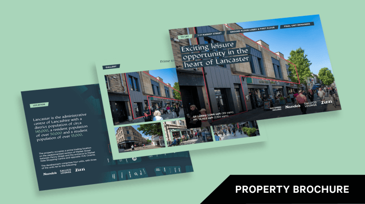 Bespoke Marketing Brochure: 7-17 Market Street, Lancaster 